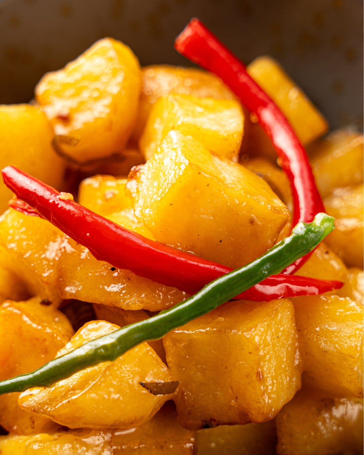 Wok-fried Potato, Spicy Calamansi Bu er Sauce