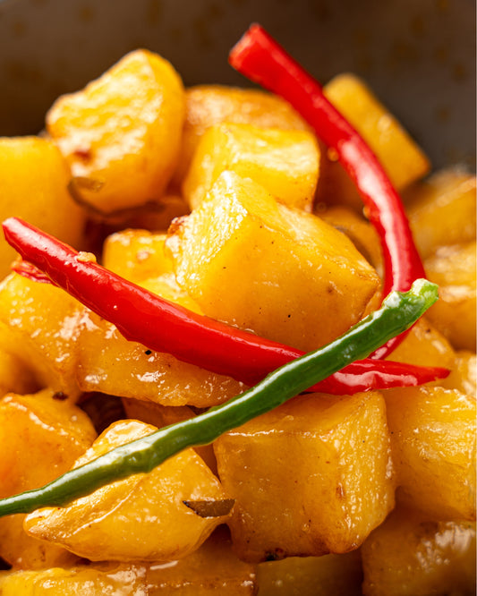 Wok-fried Potato, Spicy Calamansi Bu er Sauce