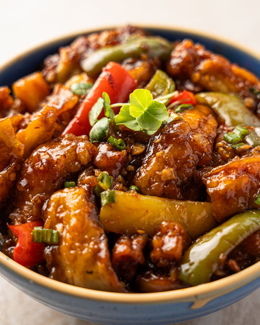 Braised Eggplant with Wu Xiang Sauce