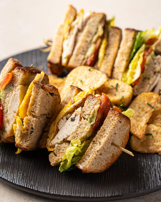 Sourdough Club Sandwich (contains pork)