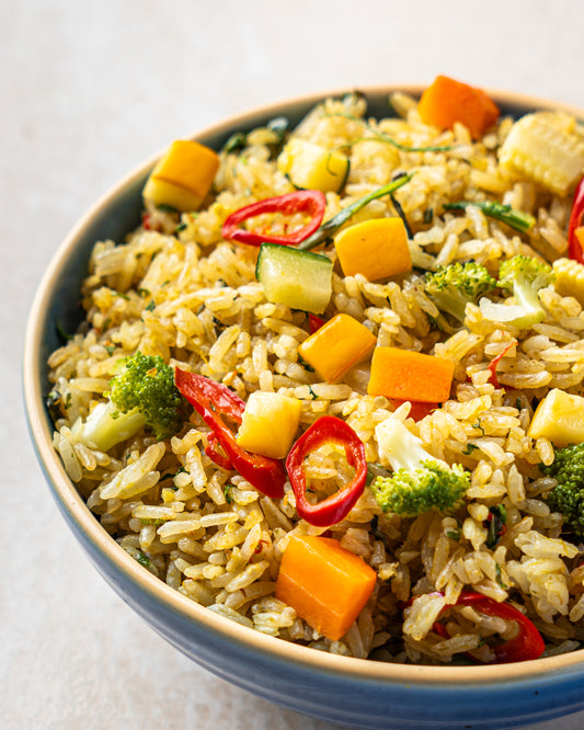 Shiitake Mushroom Vegetables and Truffle Paste Fried Rice